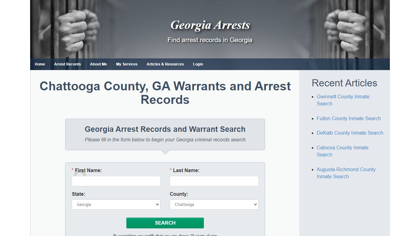 Chattooga County, GA Warrants and Arrest Records