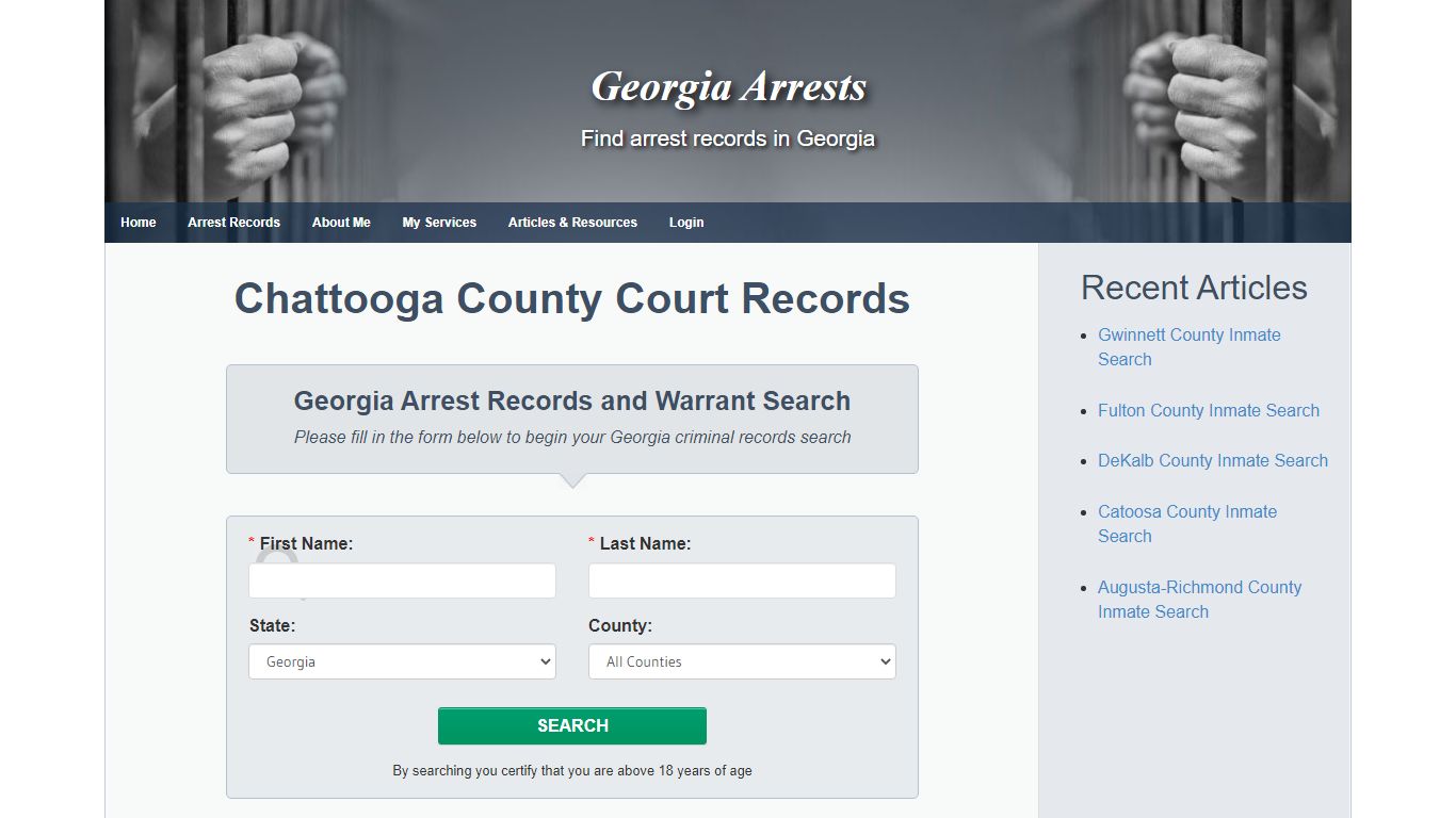 Chattooga County Court Records – Georgia Arrests